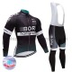 Radtrikot Langarm + Trägerhose Lange 2017 Bora-Hansgrohe Frauen Winter Thermal Fleece M001
