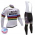 Radtrikot Langarm + Trägerhose Lange 2017 Bora-Hansgrohe Frauen Winter Thermal Fleece M002