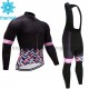 Radtrikot Langarm + Trägerhose Lange 2017 CCC Liv Frauen Winter Thermal Fleece M006