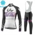 Radtrikot Langarm + Trägerhose Lange 2017 CCC Liv Frauen Winter Thermal Fleece M007