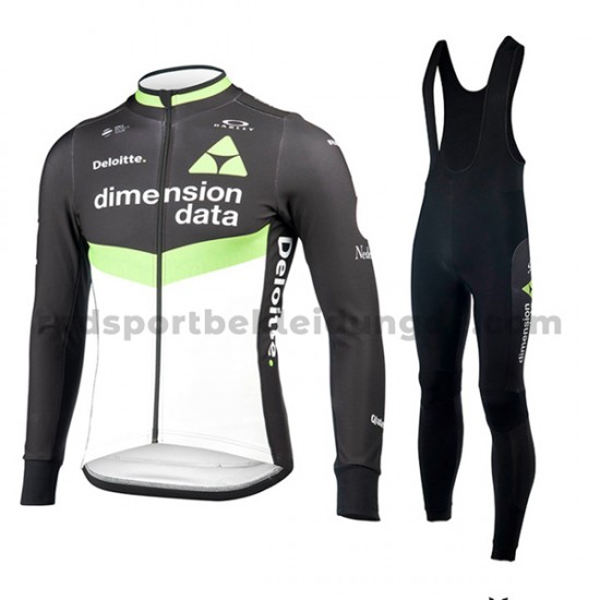 Radtrikot Langarm + Trägerhose Lange 2017 Dimension Data Frauen M001