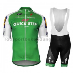 Fahrradtrikot +Trägershort 2017 Quick-Step Floors Frauen M002