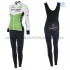 Radtrikot Langarm + Trägerhose Lange 2018 Dimension Data Frauen Winter Thermal Fleece M001