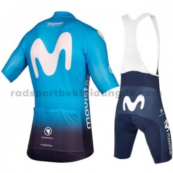 Fahrradtrikot +Trägershort 2018 Movistar Team Frauen M001