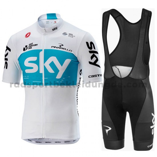 Fahrradtrikot +Trägershort 2018 Team Sky Frauen M001