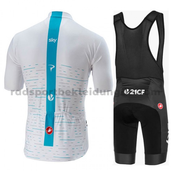 Fahrradtrikot +Trägershort 2018 Team Sky Frauen M001