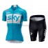 Fahrradtrikot + Radhose 2018 Team Sky Frauen M002