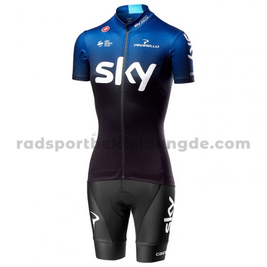 Fahrradtrikot + Radhose 2019 Team Sky Frauen M001