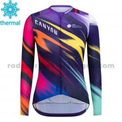2020 Canyon–SRAM Frauen Radtrikot (Winter Thermal Fleece) M001