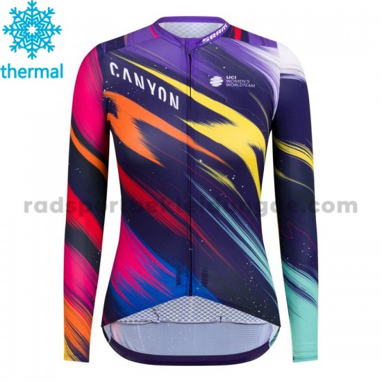 2020 Canyon–SRAM Frauen Radtrikot (Winter Thermal Fleece) M001