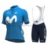 Fahrradtrikot +Trägershort 2021 Movistar Team Frauen M001