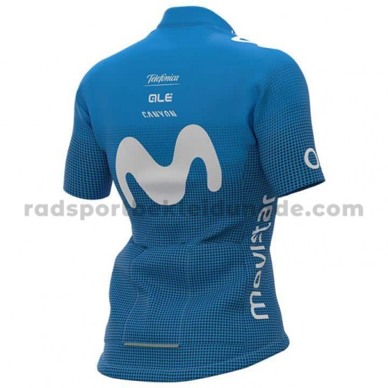 Fahrradtrikot +Trägershort 2021 Movistar Team Frauen M001