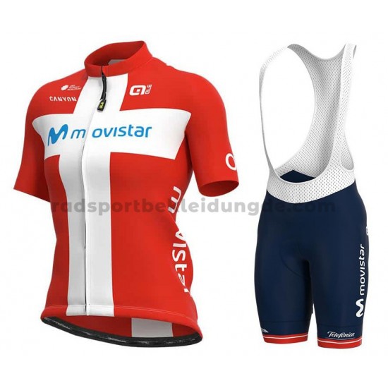 Fahrradtrikot +Trägershort 2021 Movistar Team Frauen M002