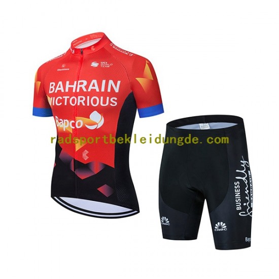 2021 Team Bahrain Victorious Kinder Fahrradtrikot + Radhose N001