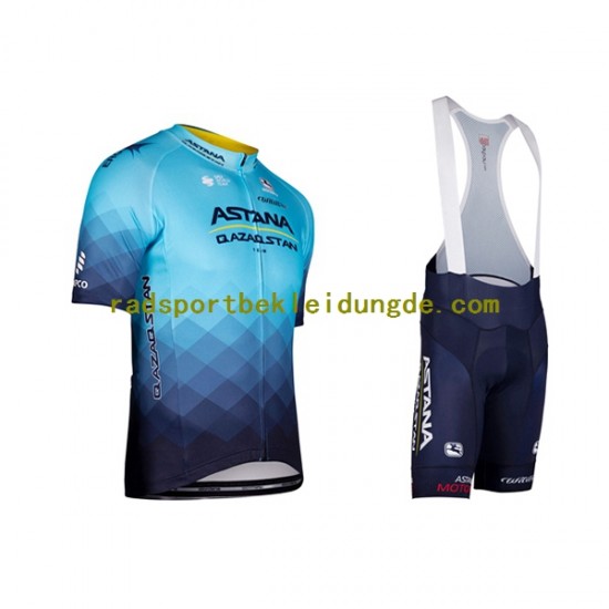 2022 Astana Qazaqstan Team Herren Fahrradtrikot +Trägershort N001