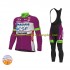2022 Bardiani-CSF Herren Radtrikot Langarm + Trägerhose Lange (Winter Thermal Fleece) N001