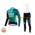 2022 Bora-Hansgrohe Herren Radtrikot Langarm + Trägerhose Lange (Winter Thermal Fleece) N001