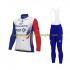 2022 Groupama-FDJ Herren Radtrikot Langarm + Trägerhose Lange N001