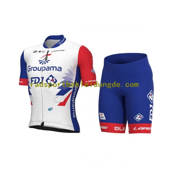 2022 Groupama-FDJ Frauen Fahrradtrikot + Radhose N001