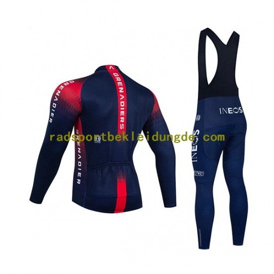 2022 Ineos Grenadiers Herren Radtrikot Langarm + Trägerhose Lange N001