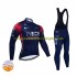 2022 Ineos Grenadiers Herren Radtrikot Langarm + Trägerhose Lange (Winter Thermal Fleece) N001