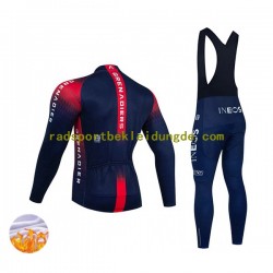 2022 Ineos Grenadiers Herren Radtrikot Langarm + Trägerhose Lange (Winter Thermal Fleece) N001