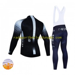 2022 Ineos Grenadiers Herren Radtrikot Langarm + Trägerhose Lange (Winter Thermal Fleece) N003