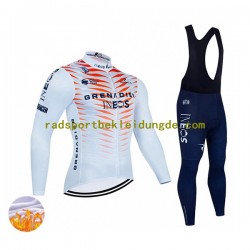 2022 Ineos Grenadiers Herren Radtrikot Langarm + Trägerhose Lange (Winter Thermal Fleece) N004