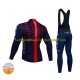2022 Ineos Grenadiers Herren Radtrikot Langarm + Trägerhose Lange (Winter Thermal Fleece) N005