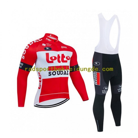 2022 Lotto Soudal Herren Radtrikot Langarm + Trägerhose Lange N001