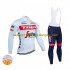 2022 TREK Segafredo Herren Radtrikot Langarm + Trägerhose Lange (Winter Thermal Fleece) N001