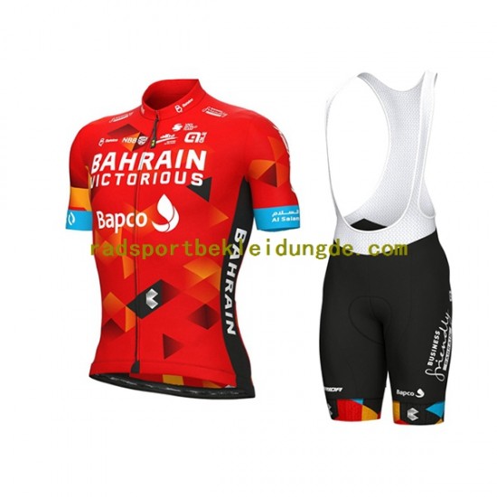 2022 Team Bahrain Victorious Herren Fahrradtrikot +Trägershort N001