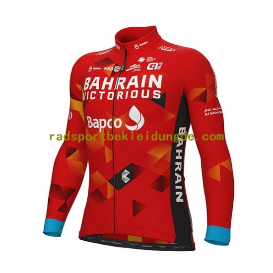 2022 Team Bahrain Victorious Herren Radtrikot (langarm) N001