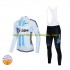 2022 Team DSM Herren Radtrikot Langarm + Trägerhose Lange (Winter Thermal Fleece) N002