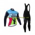 2022 Team Qhubeka Herren Radtrikot Langarm + Trägerhose Lange N001