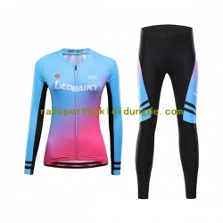 Leobaiky Frauen Radtrikot Langarm + Radhose Lange N001