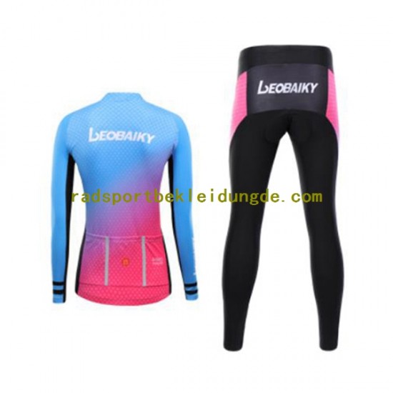 Leobaiky Frauen Radtrikot Langarm + Radhose Lange N001