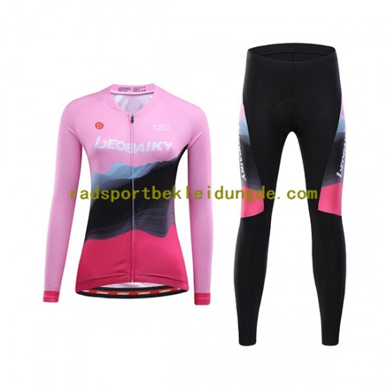 Leobaiky Frauen Radtrikot Langarm + Radhose Lange N002