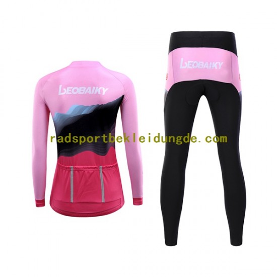 Leobaiky Frauen Radtrikot Langarm + Radhose Lange N002