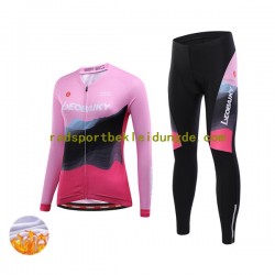 Leobaiky Frauen Radtrikot Langarm + Radhose Lange (Winter Thermal Fleece) N002