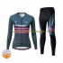 Leobaiky Frauen Radtrikot Langarm + Radhose Lange (Winter Thermal Fleece) N004