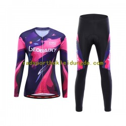 Leobaiky Frauen Radtrikot Langarm + Radhose Lange N006