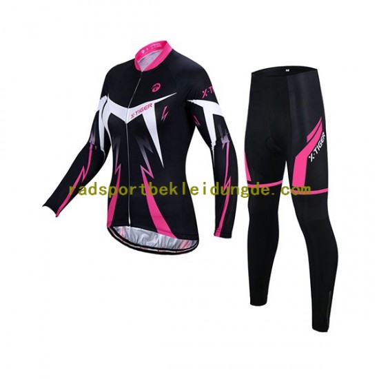 X-Tiger Frauen Radtrikot Langarm + Radhose Lange N001