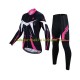 X-Tiger Frauen Radtrikot Langarm + Radhose Lange N001