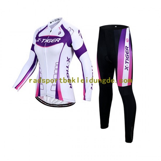 X-Tiger Frauen Radtrikot Langarm + Radhose Lange N002