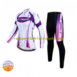 X-Tiger Frauen Radtrikot Langarm + Radhose Lange (Winter Thermal Fleece) N002
