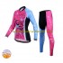 X-Tiger Frauen Radtrikot Langarm + Radhose Lange (Winter Thermal Fleece) N003