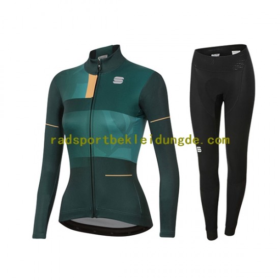 2021 Sportful Leaf Frauen Radtrikot Langarm + Radhose Lange N001