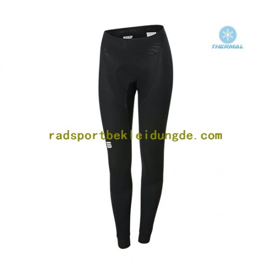 2021 Sportful Leaf Frauen Radtrikot Langarm + Radhose Lange (Winter Thermal Fleece) N001