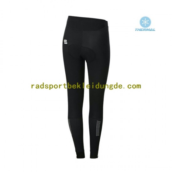 2021 Sportful Leaf Frauen Radhose Lange (Winter Thermal Fleece) N001